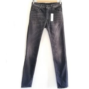 R13 High Rise Skinny Jeans Size 27 Faded Black